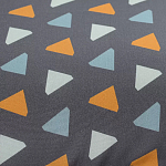 Постельное белье из сатина с принтом треугольники 150х200 см Triangular Dreams варинант исполнения - 2 | Loft Concept в Рязани