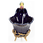 Чаша темно-синего цвета из фарфора с разноцветной птичкой Eden Garden porcelain and bronze варинант исполнения - 10 | Loft Concept в Рязани