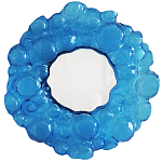 Дизайнерское Зеркало из синего стекла Blue Bubbles Mirror  варинант исполнения - 3 | Loft Concept в Рязани