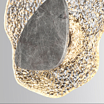 Бра с волнообразным стеклянным плафоном и вставкой из мрамора Liquid Stone варинант исполнения - 5 | Loft Concept в Рязани