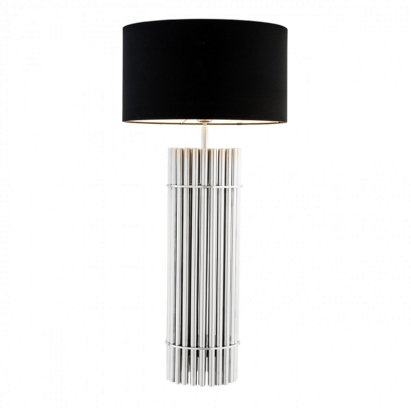 Настольная лампа Eichholtz Table Lamp Reef Никель Черный Настольная лампа Eichholtz Table Lamp Reef Никель Черный в Рязани | Loft Concept