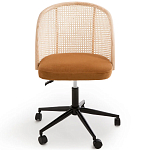 Офисное кресло из велюра и ротанга Eilwen Rattan Wicker Chair варинант исполнения - 2 | Loft Concept в Рязани