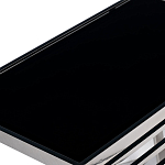 Столик журнальный с черной стеклянной столешницей Embodiment of Contemporary Art  варинант исполнения - 2 | Loft Concept в Рязани