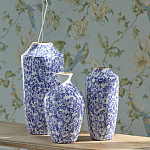 Ваза с синим цветочным узором Blue & White Ornament  варинант исполнения - 4 | Loft Concept в Рязани