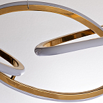 Люстра подвесная золотая в форме изогнутых колец Curved Rings варинант исполнения - 2 | Loft Concept в Рязани