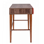 Стол письменный из массива бука с 2-мя ящиками красный Wenge Light варинант исполнения - 2 | Loft Concept в Рязани