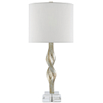 Настольная лампа с фигурным состаренным основанием Flooding with Light варинант исполнения - 2 | Loft Concept в Рязани