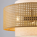 Подвесной светильник с декоративным поясом из плетеного бамбука Biuloggicu варинант исполнения - 4 | Loft Concept в Рязани