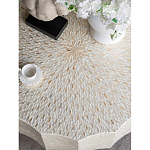 Стол кофейный с отделкой раковинами устриц Coastal Charm варинант исполнения - 5 | Loft Concept в Рязани
