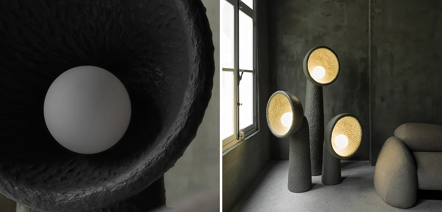 Лампа SONIAH MEDIUM FLOOR LAMP by FAINA Black Лампа SONIAH MEDIUM FLOOR LAMP by FAINA Black - Loft-Concept в Рязани