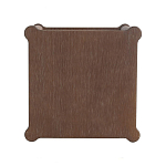 Приставной столик деревянный с резными ножками и нижней полкой Vintage Side Table Brown Wood варинант исполнения - 2 | Loft Concept в Рязани
