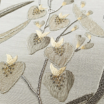 Обои с вышивкой ручной работы Moonlit Garden Original colourway on muslin варинант исполнения - 2 | Loft Concept в Рязани