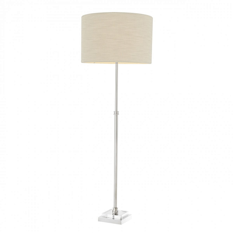 Настольная лампа Eichholtz Table Lamp Emmanuel Никель ivory ( слоновая кость ) Прозрачное Стекло в Рязани | Loft Concept 
