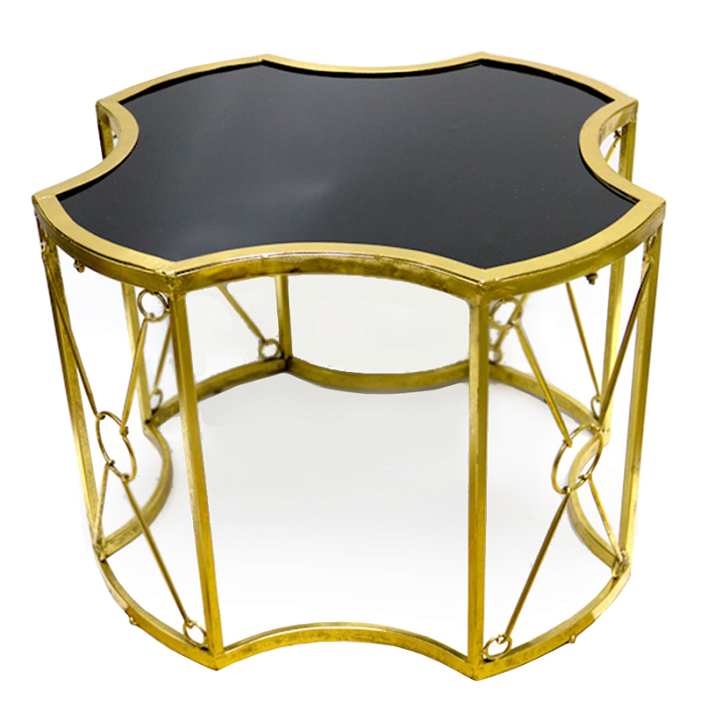 Журнальный стол Mystic Art Deco Coffee Table Золотой Черный в Рязани | Loft Concept 