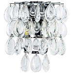 Бра с хрустальными подвесками в виде капель Antoine Crystal Drops Chrome Wall Lamp варинант исполнения - 1 | Loft Concept в Рязани