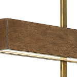 Люстра линейная прямоугольная Wooden Straight Shapes варинант исполнения - 1 | Loft Concept в Рязани