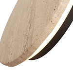 Бра с круглым плафоном из травертина Shaw Marble Lighting варинант исполнения - 2 | Loft Concept в Рязани