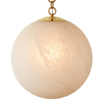 Подвесной светильник в форме шара из белого текстурного стекла Atmosphere варинант исполнения - 1 | Loft Concept в Рязани