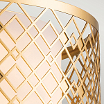 Потолочный светильник золотого цвета с каркасом в виде геометрических ромбов Elstead Lighting варинант исполнения - 4 | Loft Concept в Рязани