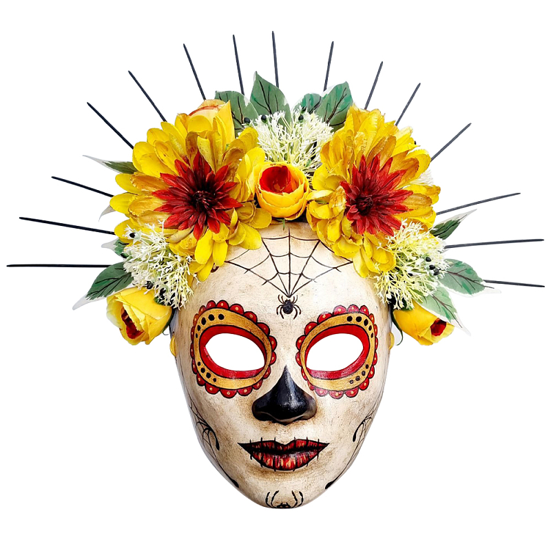 Дизайнерская карнавальная маска Carnival Mask Santa Muerte Мульти Дизайнерская карнавальная маска Carnival Mask Santa Muerte Мульти в Рязани | Loft Concept
