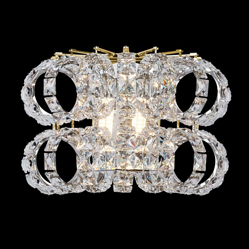 Бра с россыпью хрусталя Perfection of Diamonds Золотой Прозрачный Хром Бра с россыпью хрусталя Perfection of Diamonds Золотой Прозрачный Хром в Рязани | Loft Concept