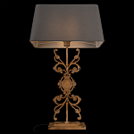 Настольная лампа на ажурном чугунном основании с серым абажуром Openwork Lamp варинант исполнения - 4 | Loft Concept в Рязани