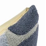 Чехол на подушку с рисунком серо-синего цвета Elan Textured варинант исполнения - 3 | Loft Concept в Рязани