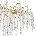 Люстра с декором в виде ветвей с хрустальными подвесками Fairytree Gold Crystal Chandelier варинант исполнения - 2 | Loft Concept в Рязани