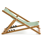 Шезлонг из акации и ткани Argentina варинант исполнения - 5 | Loft Concept в Рязани