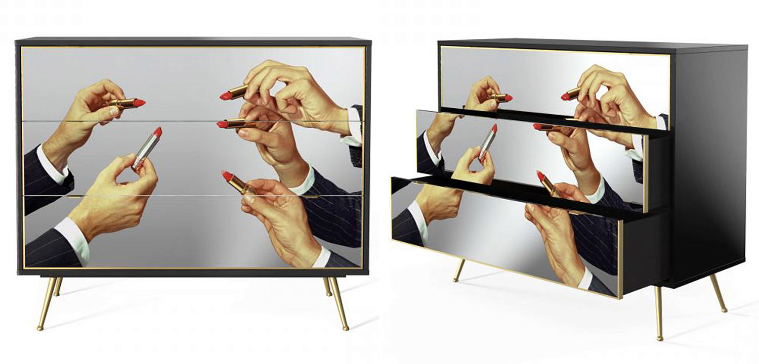 Комод Seletti Chest of Three Drawers Lipstick Комод Seletti Chest of Three Drawers Lipstick - Loft-Concept в Рязани