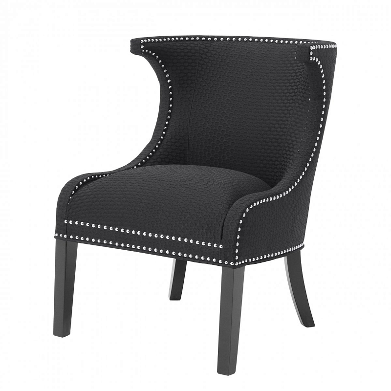 Кресло Eichholtz Chair Elson black Черный Кресло Eichholtz Chair Elson black Черный в Рязани | Loft Concept