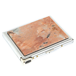 Портсигар с газовой зажигалкой из натурального камня Пегматит Stone Cigarettes Cases варинант исполнения - 1 | Loft Concept в Рязани