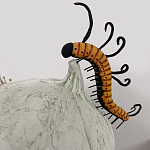 Статуэтка фантастический фрукт Exotic Tropical Fruit orange and white 67 варинант исполнения - 3 | Loft Concept в Рязани