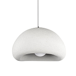 Подвесной светильник с куполообразным белым фактурным абажуром Sergey Makhno варинант исполнения - 1 | Loft Concept в Рязани