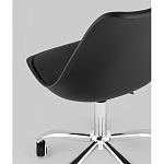 Офисный стул на металлическом основании EGGERY Black пластик варинант исполнения - 3 | Loft Concept в Рязани