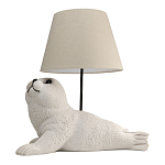 Настольная лампа в детскую Белый морской котик варинант исполнения - 1 | Loft Concept в Рязани