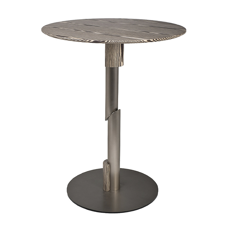 Стол барный круглый высокий с полосатым узором Zebroids  в Рязани | Loft Concept 