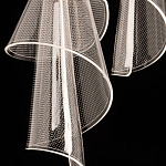 Люстра каскадная с 10-ю прозрачными плафонами Wave Line варинант исполнения - 9 | Loft Concept в Рязани