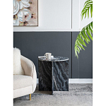Столик кофейный с столешницей из черного мрамора Compact Black Marble Table варинант исполнения - 8 | Loft Concept в Рязани