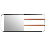 Настенное зеркало с двумя полками Two Shelves Functional Mirrors варинант исполнения - 1 | Loft Concept в Рязани
