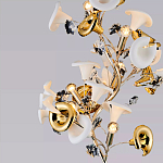 Торшер в виде белых и золотых цветов каллы Refined Taste of Light варинант исполнения - 3 | Loft Concept в Рязани