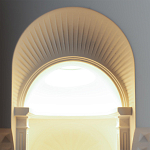 Встраиваемый в стену гипсовый светильник под покраску с арками и рельефными колоннами Antiquity Athena варинант исполнения - 7 | Loft Concept в Рязани