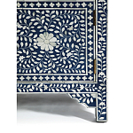 Комод инкрустация костью ORIENTAL Indian синий орнамент варинант исполнения - 5 | Loft Concept в Рязани