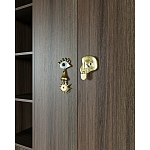 Большой шкаф с витриной Elsa Dreams Walnut варинант исполнения - 5 | Loft Concept в Рязани