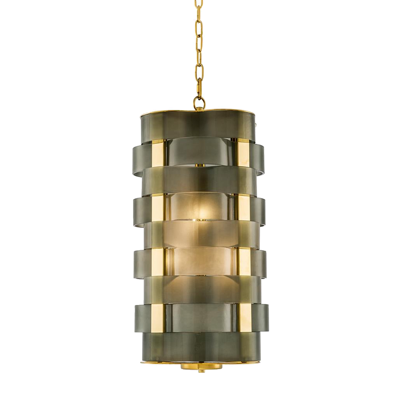Люстра Chandelier Martinique Золотой Зеленый смок Люстра Chandelier Martinique Золотой Зеленый смок в Рязани | Loft Concept
