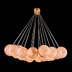 Люстра подвесная круглая с сферическими плафонами из натурального камня Glowing Spheres варинант исполнения - 1 | Loft Concept в Рязани