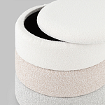 Пуф Three Colors в ткани букле из трех цветов  варинант исполнения - 4 | Loft Concept в Рязани