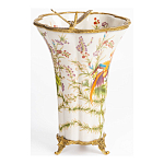 Ваза из фарфора с бронзовой стрекозой  Paradise Dragonfly варинант исполнения - 2 | Loft Concept в Рязани