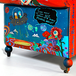 Кресло "Умный Умник" Rick and Morty graffiti chair натуральная кожа  варинант исполнения - 8 | Loft Concept в Рязани