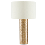 Настольная лампа золотая с цилиндрическим абажуром Golden Mosaic варинант исполнения - 2 | Loft Concept в Рязани